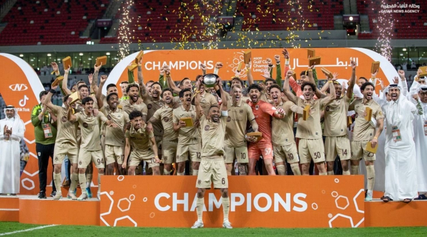 Al Rayyan rout Saudi Arabia’s Al Shabab to lift Gulf Club Champions League trophy