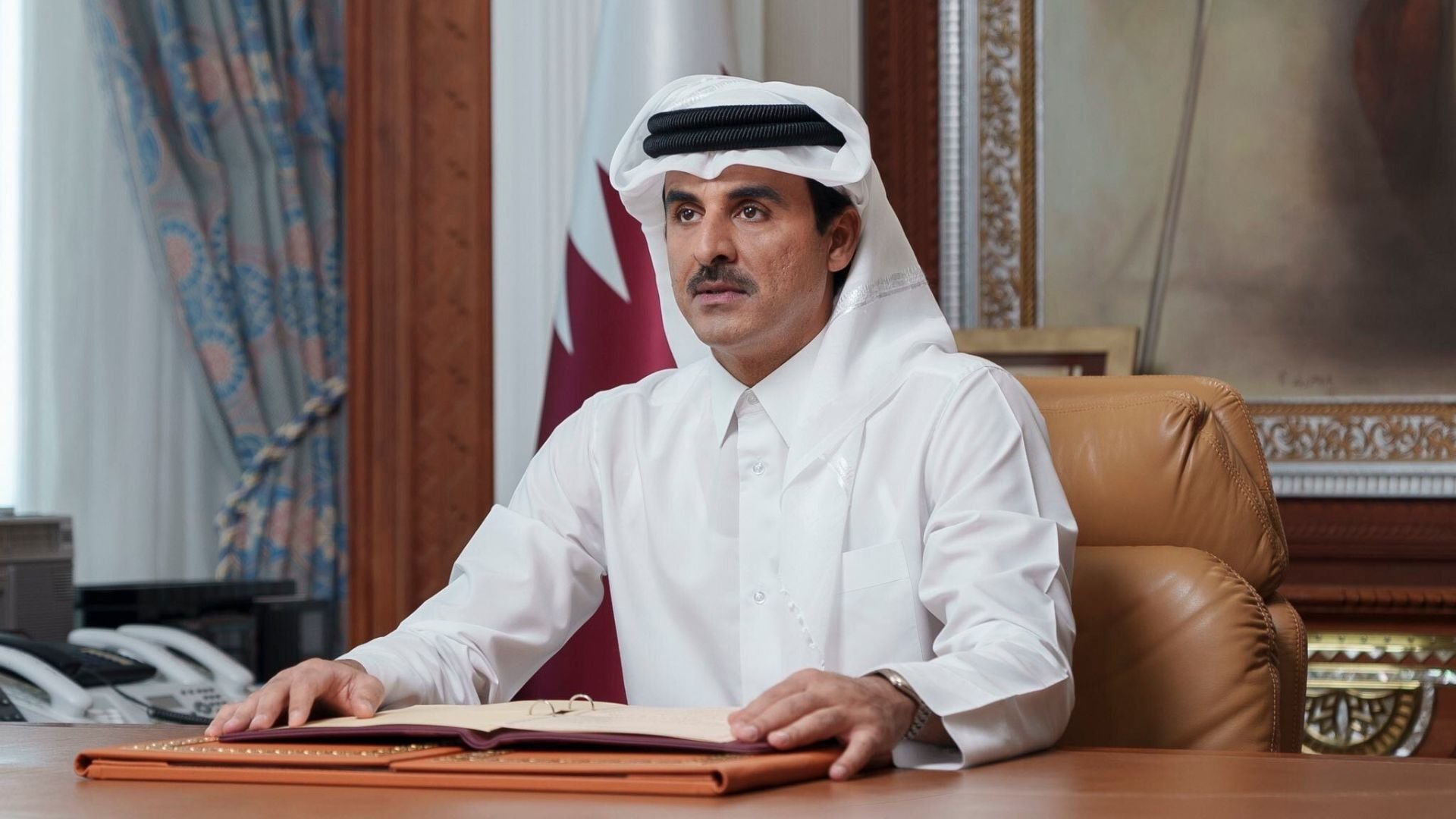 HH The Amir joins Middle East leaders, Trump in phone call on regional security