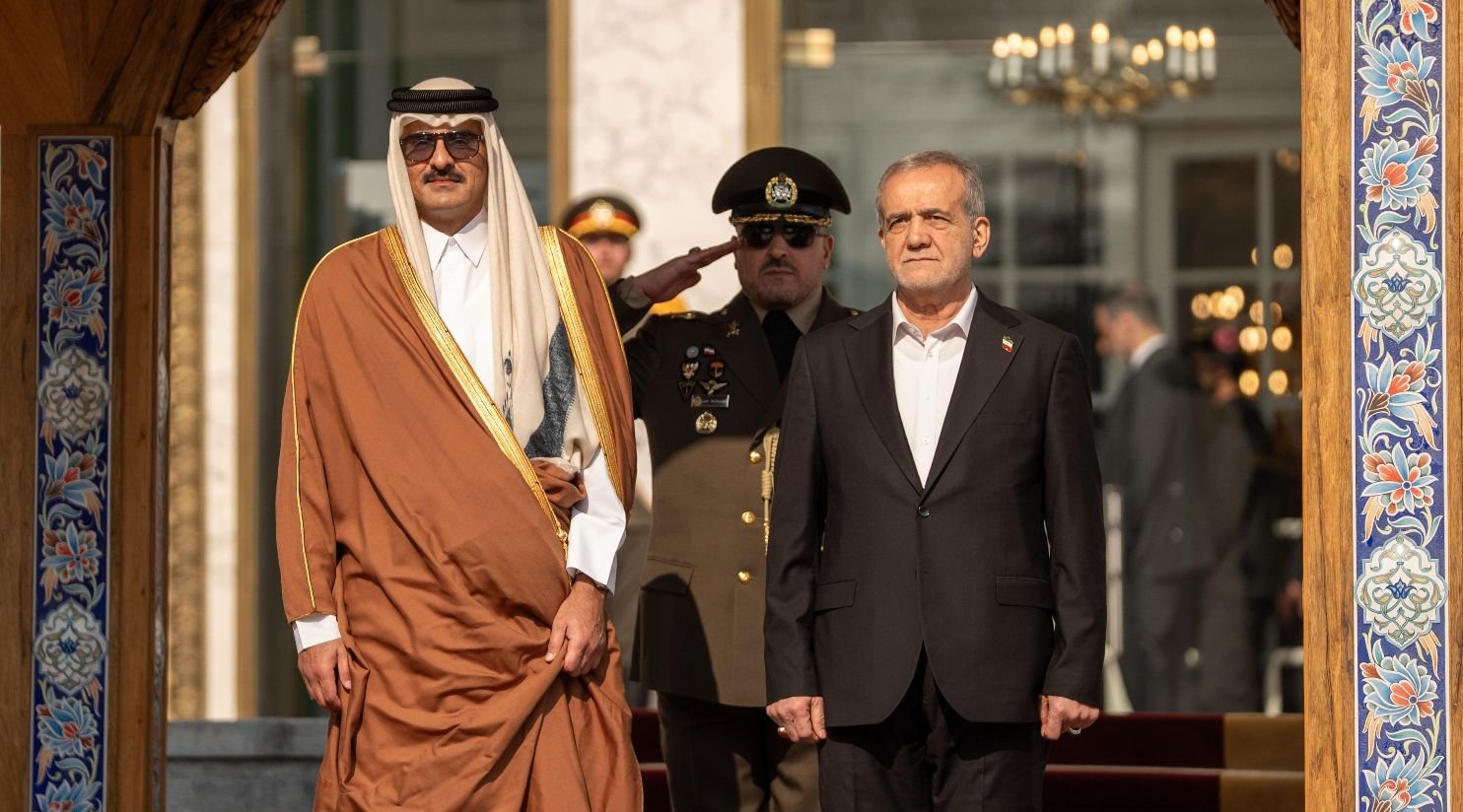 HH The Amir, Iranian president discuss de-escalation efforts