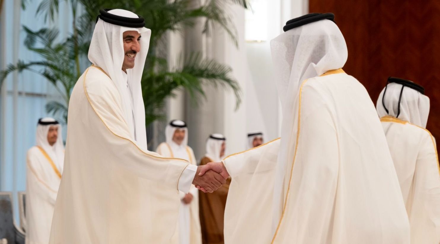 HH The Amir receives Eid Al-Adha well-wishers at Lusail Palace