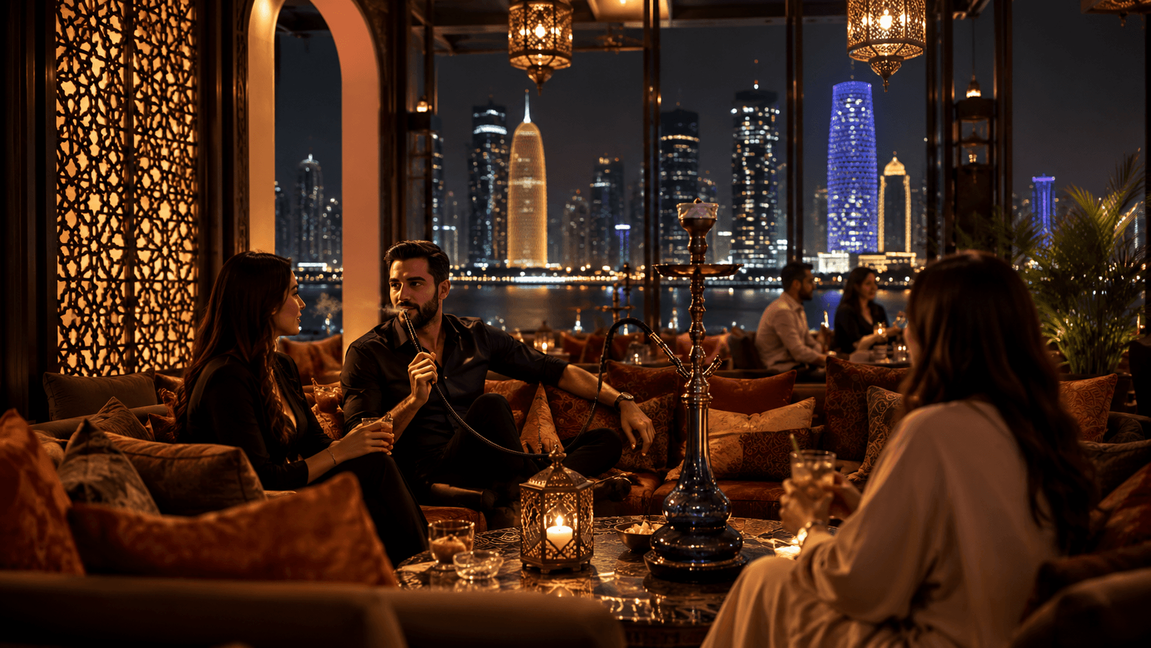 Best Shisha Lounges in Doha: Indoor & Evening Spots