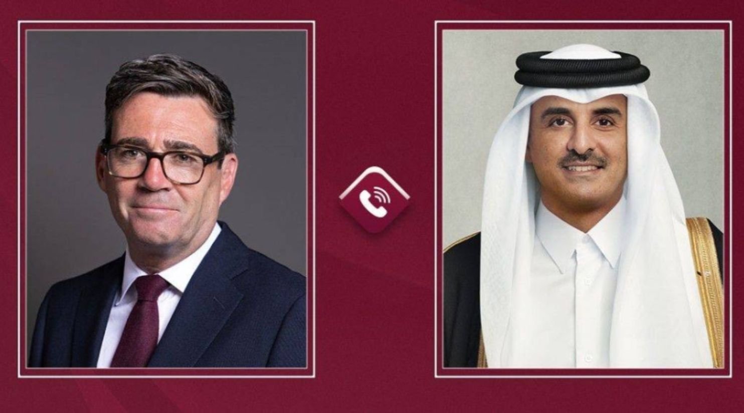 HH The Amir, UK prime minister discuss strategic cooperation during phone call