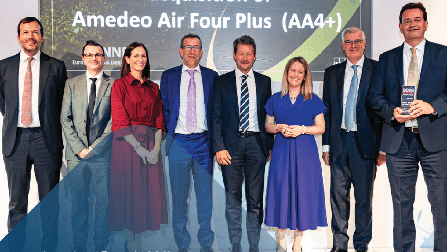 Lesha Bank wins European M&A Deal of the Year for Amedeo Air Four Plus acquisition